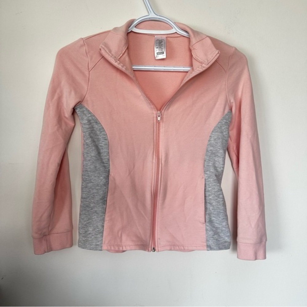 Girls Athletic Zip Up Long Sleeve 8-9 years